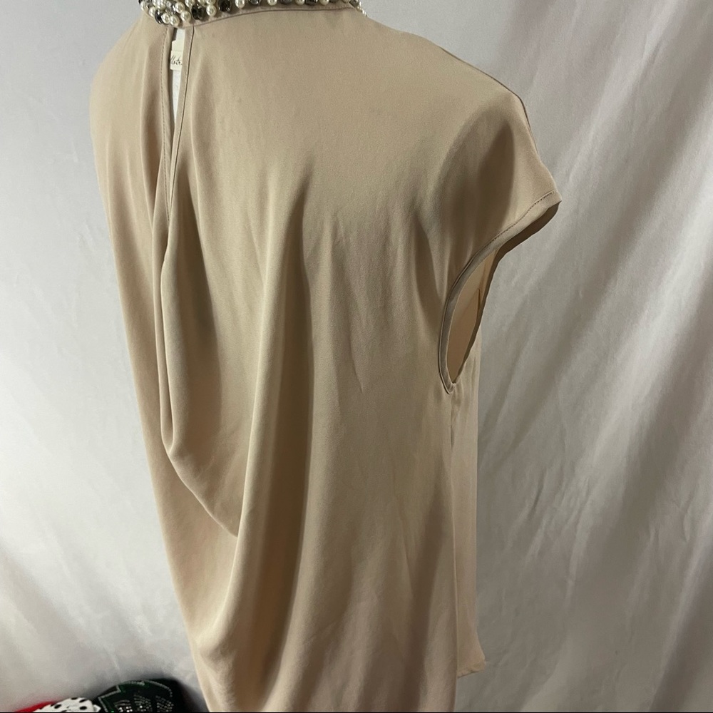 Bellatrix Jeweled Neckline Sleeveless top - Picture 8 of 14